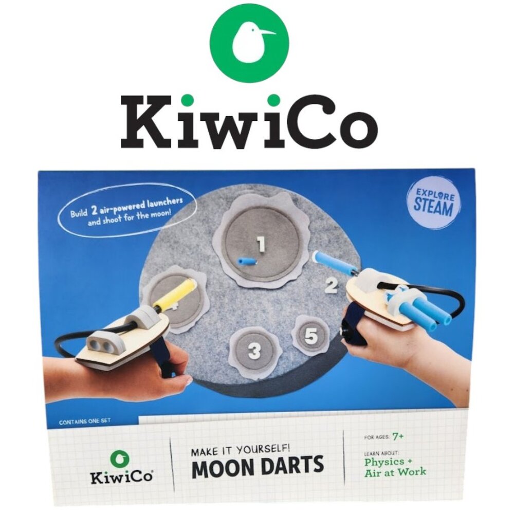 NEW KiwiCo Kiwi Co. Moon Darts Nerf Science Kit STEM DIY Craft Set Solar System
